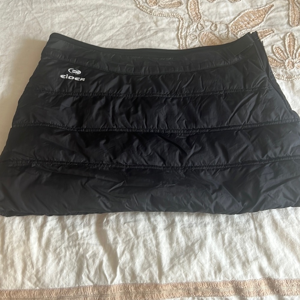 Eider black puffy/down mini skirt